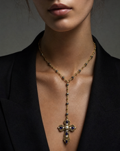 Load image into Gallery viewer, Cross Lariat Necklace