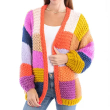 Load image into Gallery viewer, Rainbow Knitted Cardigan