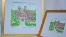 Load image into Gallery viewer, 4x4 Framed Watercolor College Prints