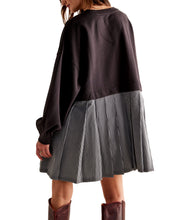 Load image into Gallery viewer, Striped Sweatshirt Mini Dress