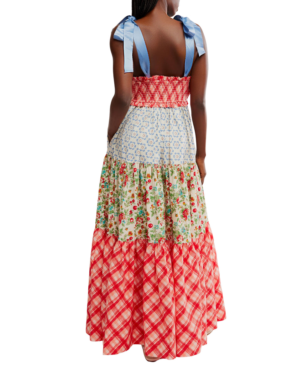 chinese dress ladies The Sadie Maxi Dress in Bluebell – Solace London main image 0