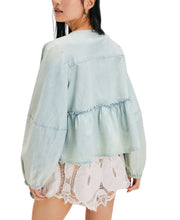 Load image into Gallery viewer, Denim Brunch Babe Blouse