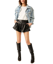 Load image into Gallery viewer, Free Reign Vegan Leather Shorts