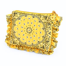 Load image into Gallery viewer, Bandana Ruffle Pouch