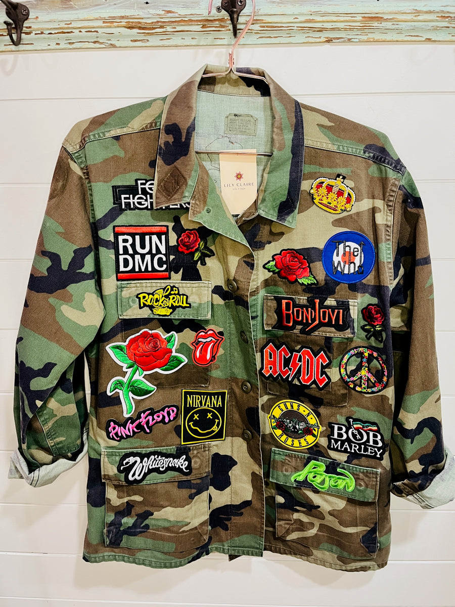 Vintage Camo Patch Jacket - Long – Lily Claire