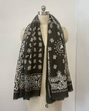 Load image into Gallery viewer, Paisley Print Oversized Square Scarf