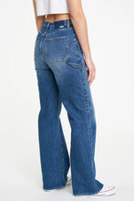 Load image into Gallery viewer, Far Out High Rise Wide Leg Jean with Patch Pocket