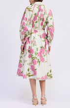 Load image into Gallery viewer, Esther Floral Midi Shirt Dress