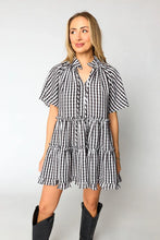 Load image into Gallery viewer, Lakin Black Check Dress