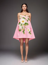 Load image into Gallery viewer, Floral Embellished Trapeze Dress
