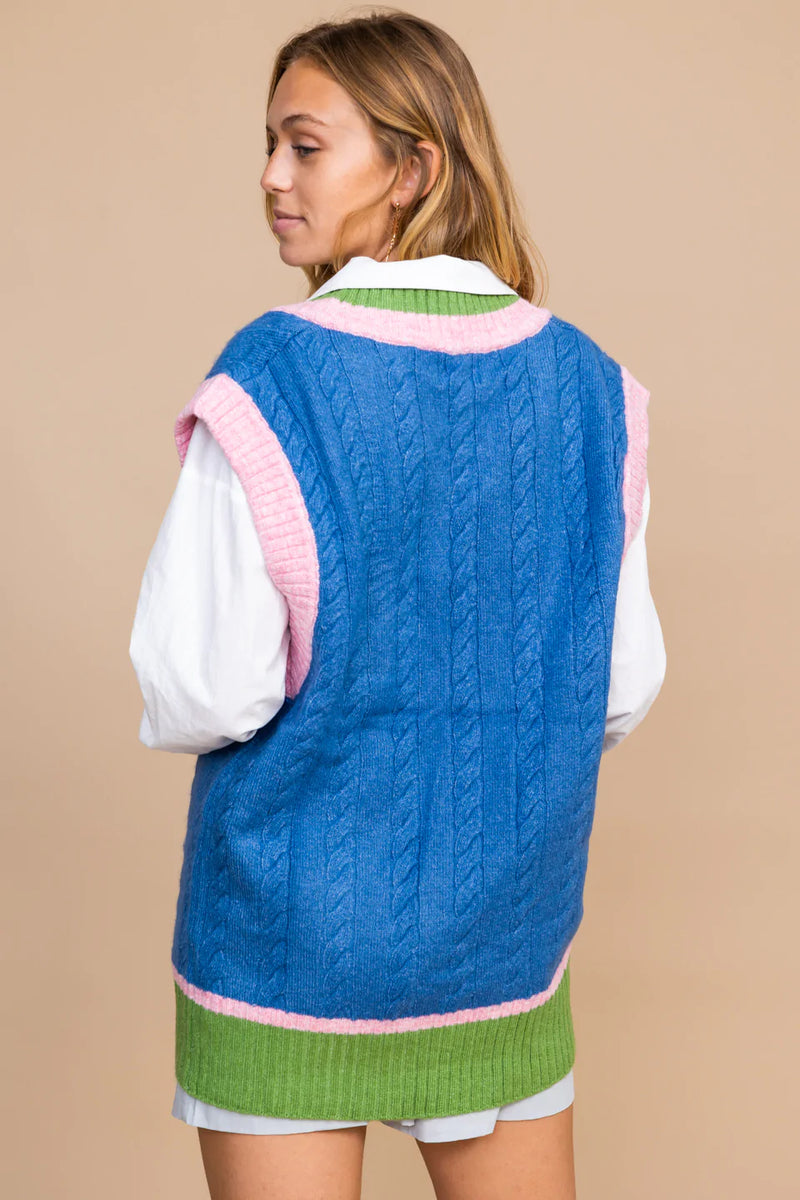 Color Block Sweater Vest – Lily Claire