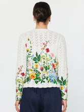 Load image into Gallery viewer, Floral Pointelle Cardigan
