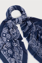 Load image into Gallery viewer, Paisley Print Oversized Square Scarf
