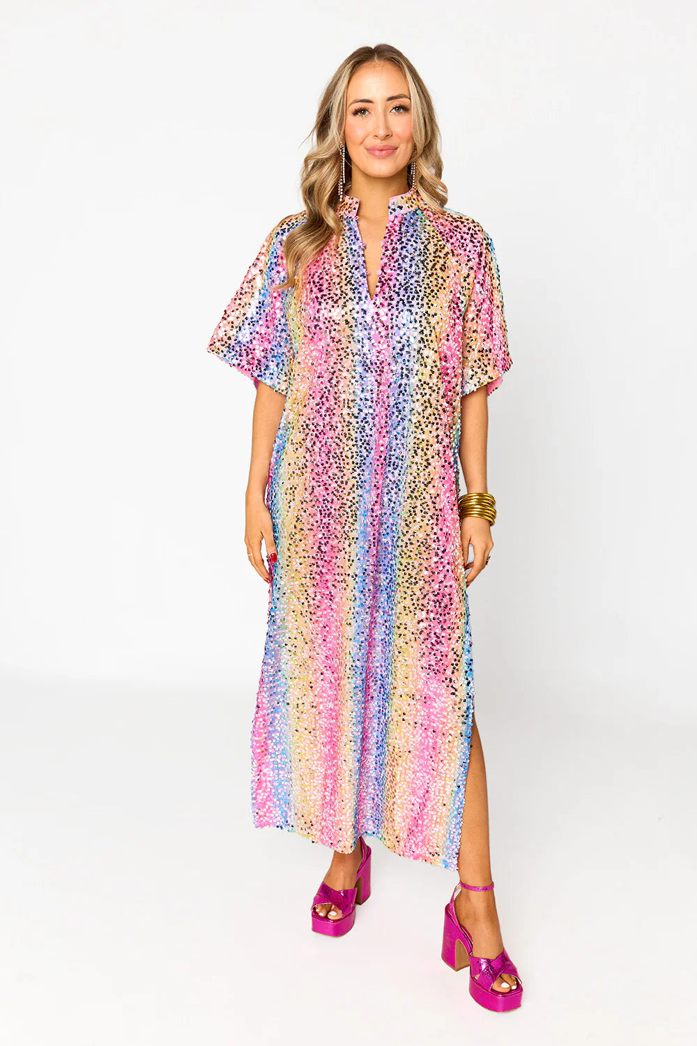Leighton Sequin Midi Dress  Lily Claire
