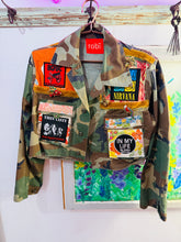Load image into Gallery viewer, Vintage Camo Patch Jacket - Cropped
