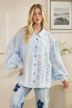 Load image into Gallery viewer, Eyelet Button Down Shirt
