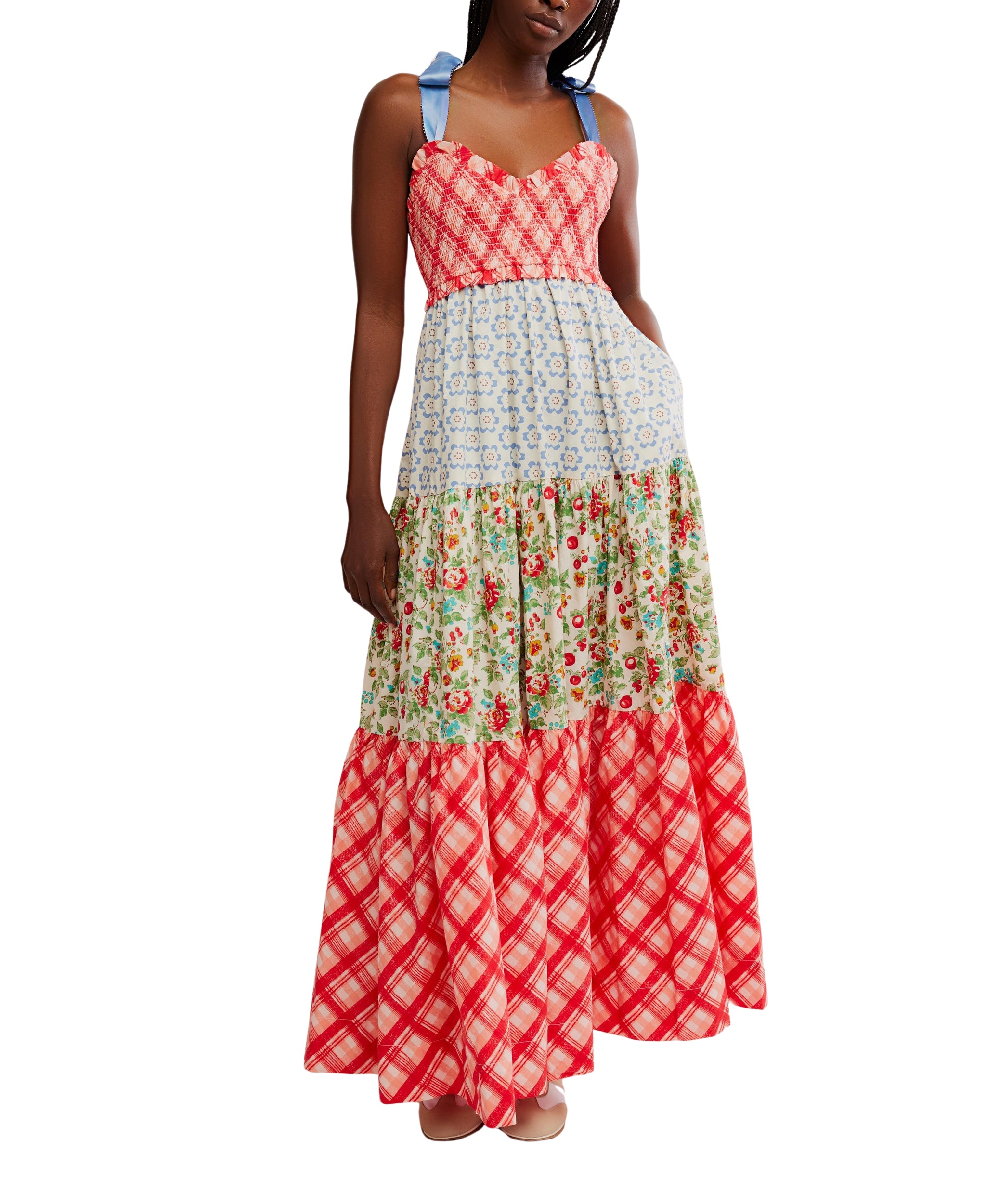 chinese dress ladies FREE PEOPLE Printed Dixie Maxi