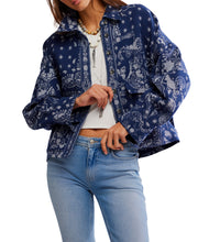 Load image into Gallery viewer, Bandana Jacquard Shirt Jacket
