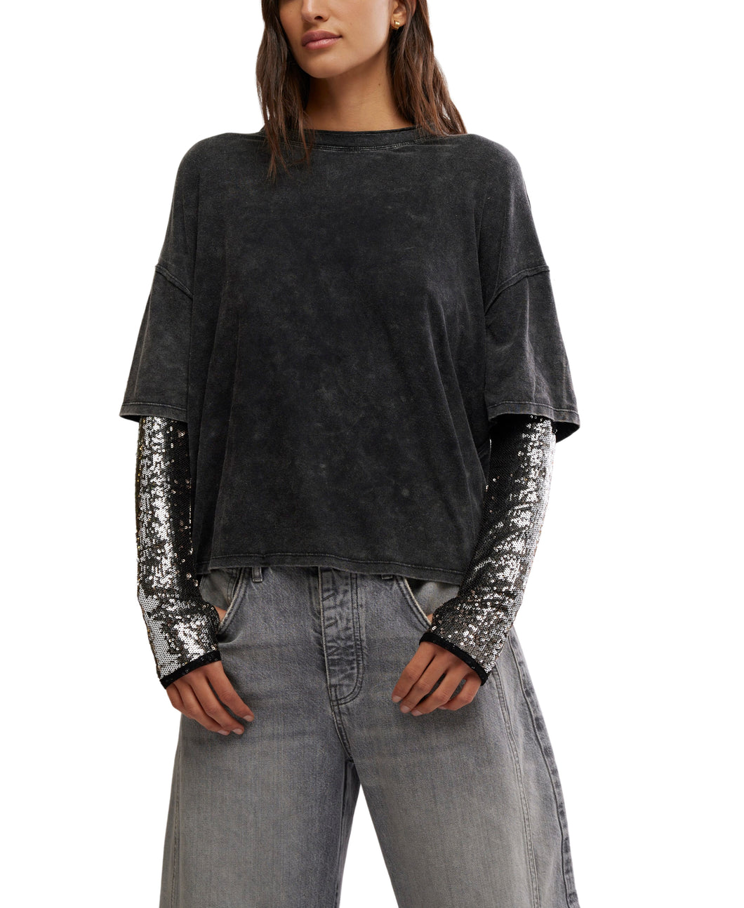 Nellie Sequin Twofer Top