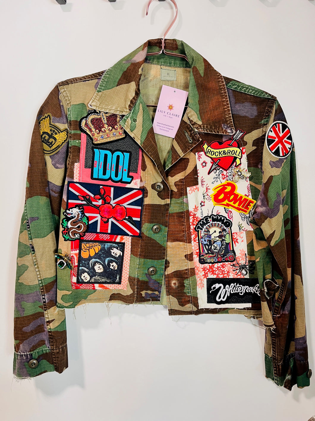 Vintage Camo Patch Jacket - Cropped