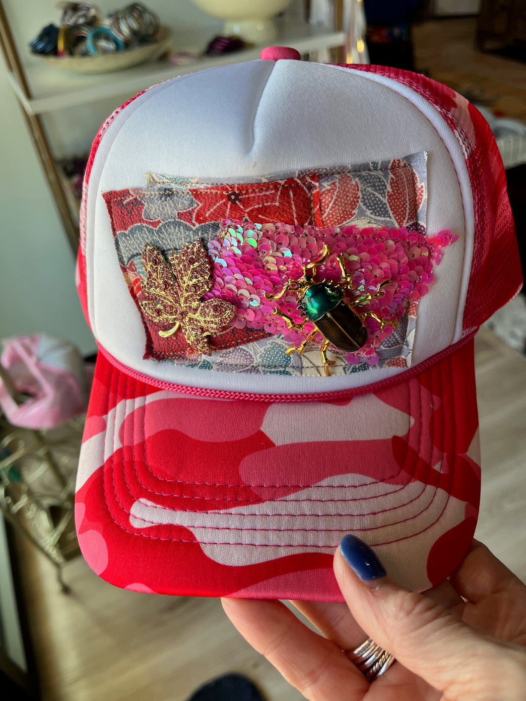 Jeweled Trucker Hats