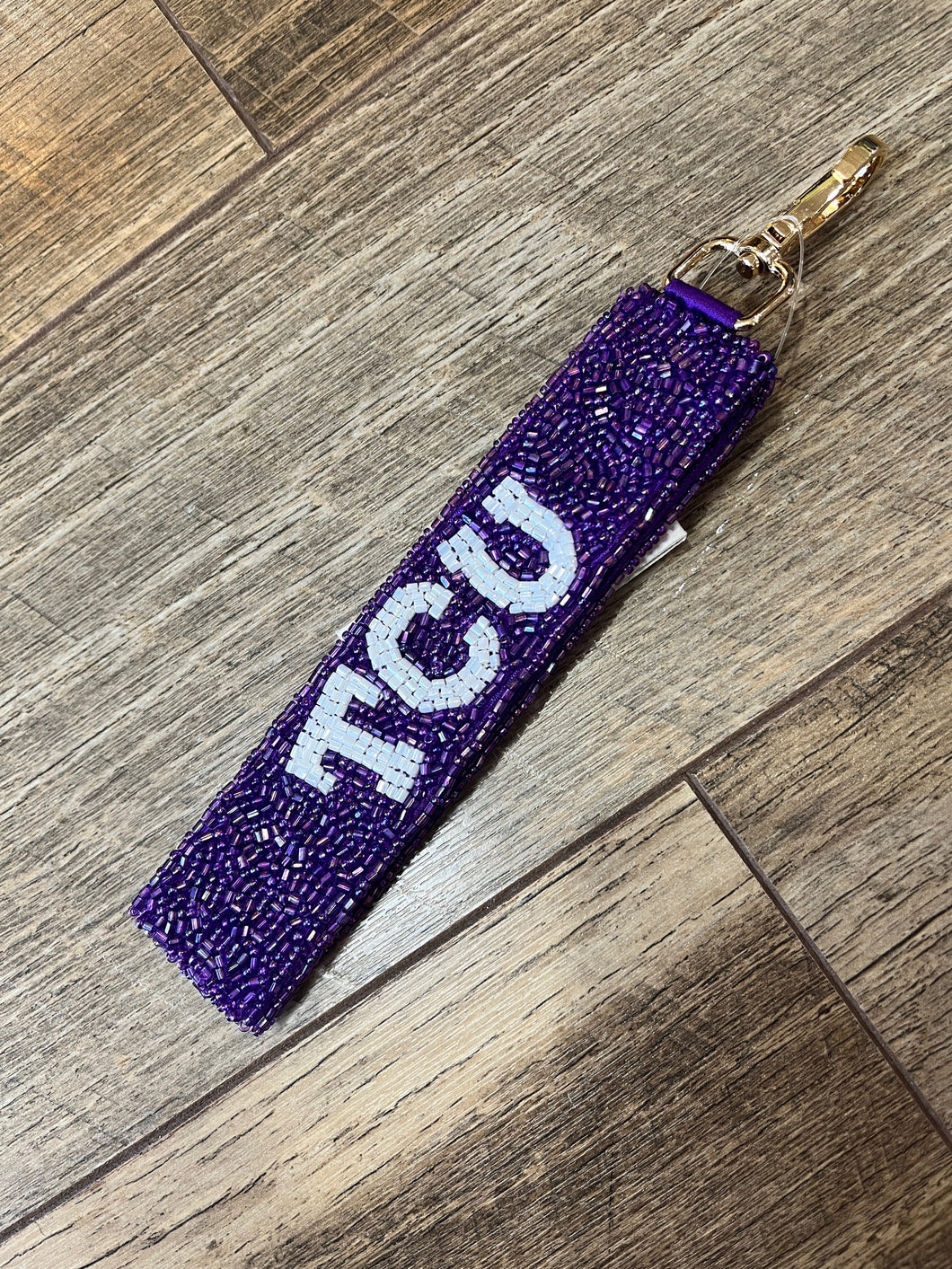 Beaded Game Day Wristlet Strap