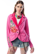 Load image into Gallery viewer, Ruby Floral Embellished Blazer
