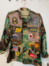 Load image into Gallery viewer, Vintage Camo Patch Jacket - Long
