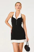Load image into Gallery viewer, Casandra Collared Halter Dress
