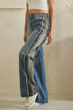 Load image into Gallery viewer, Washed Color Block Jeans
