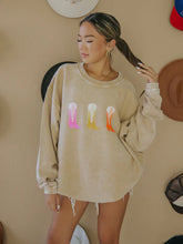 Load image into Gallery viewer, Colored Boots Corded Sweatshirt
