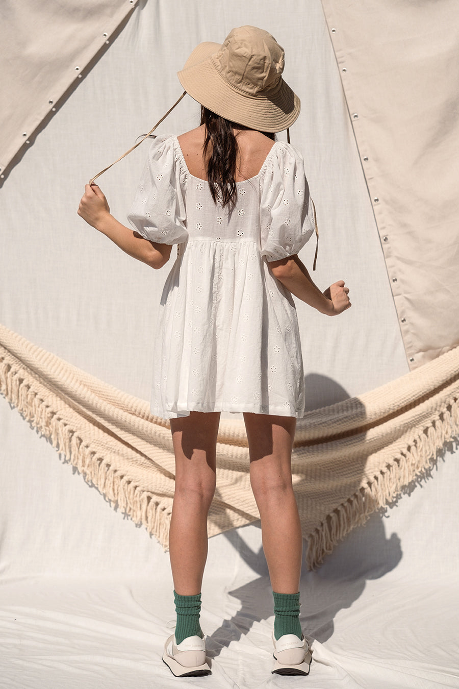 crochet front dress Ulla Johnson | Women's Floral Anita Hand Crochet in White Floral Crochet Maxi Dress Size XL