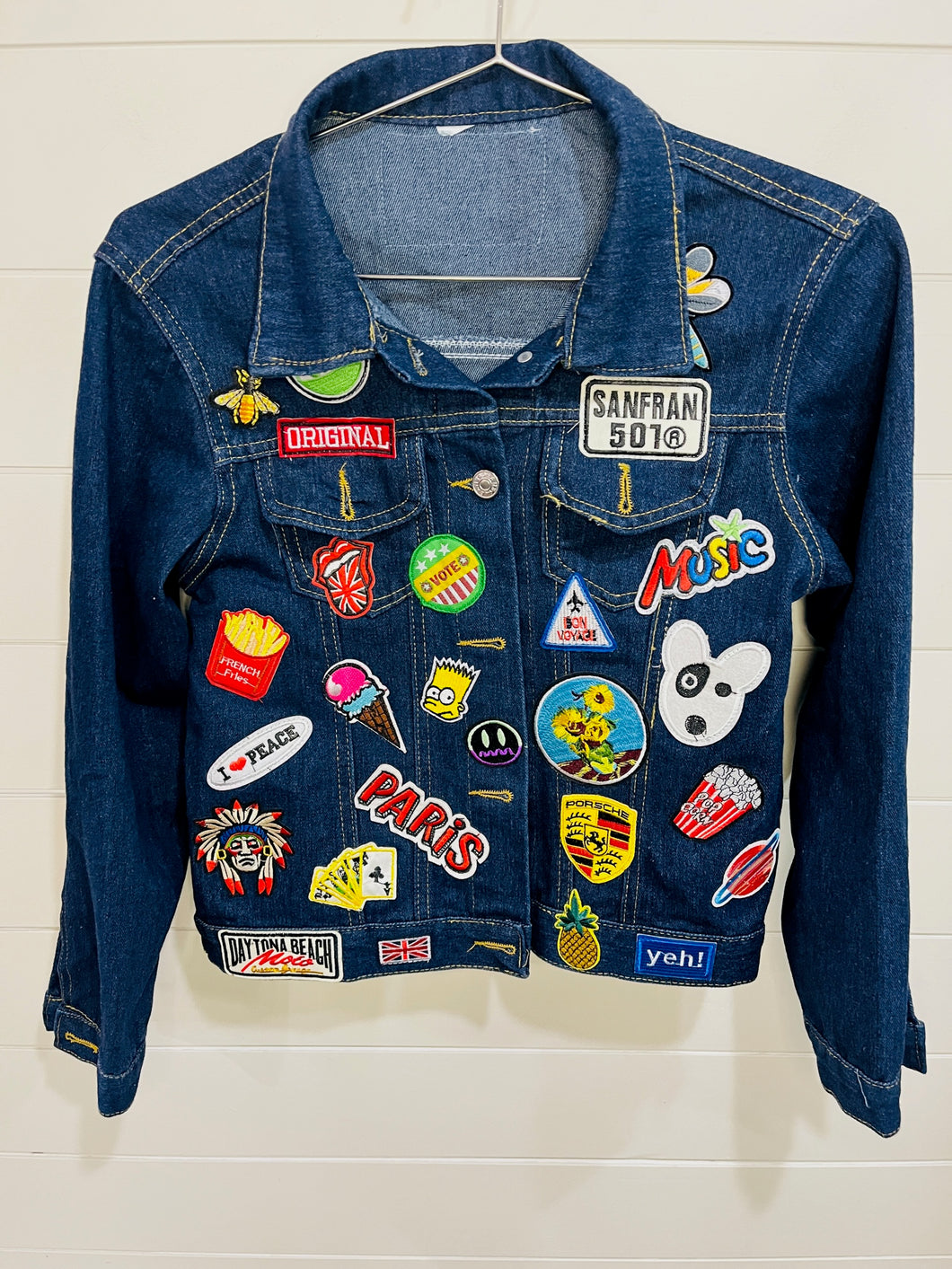 Dark Denim Patch Jacket