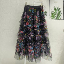 Load image into Gallery viewer, Floral Tulle Skirt
