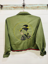 Load image into Gallery viewer, Cropped Army Shirt Jacket
