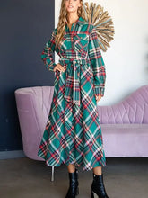 Load image into Gallery viewer, Plaid Maxi Dress
