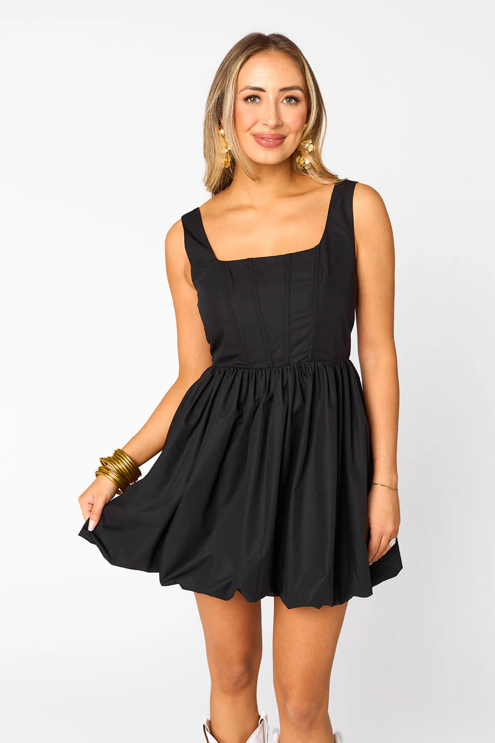 Heidi Bubble Hem Dress  Lily Claire