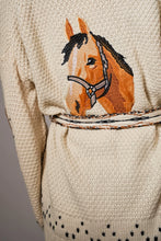 Load image into Gallery viewer, Horse Belted Cardigan
