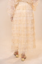 Load image into Gallery viewer, Ivory Tiered Tulle Skirt
