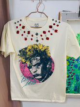 Load image into Gallery viewer, Vintage Tee with Jeweled Collar
