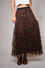 Load image into Gallery viewer, Leopard Tulle Maxi Skirt
