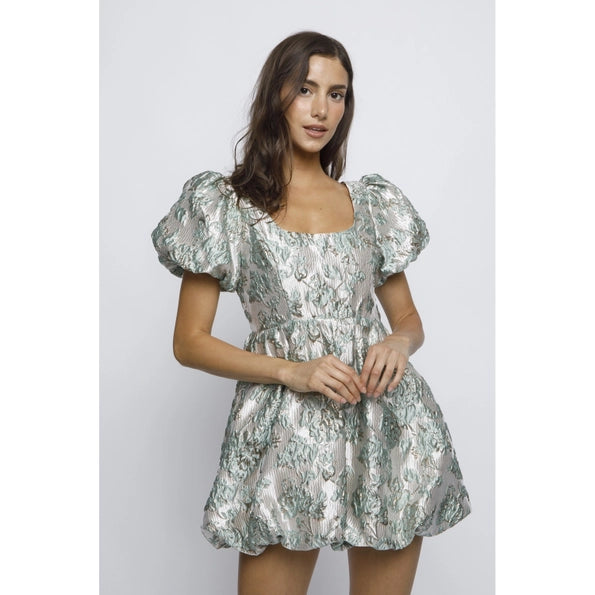 metallic brocade dress Large Size:18 AU / 14 US dev-position-dresses:number:25 making this curvy formal Simple V-Neck A Line