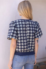 Load image into Gallery viewer, Houndstooth Check Top
