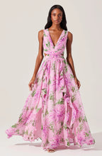 Load image into Gallery viewer, Noya Floral Cutout Maxi Dress
