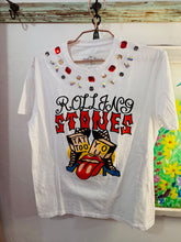 Load image into Gallery viewer, Vintage Tee with Jeweled Collar
