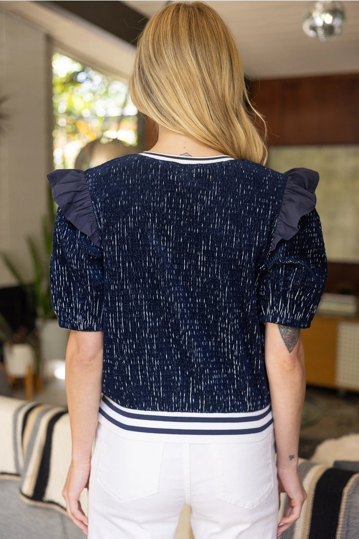 Shoulder Ruffle Top