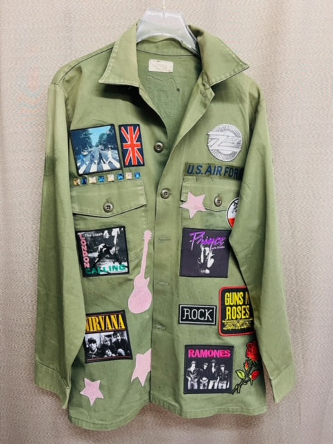 Vintage Solid Patch Jackets