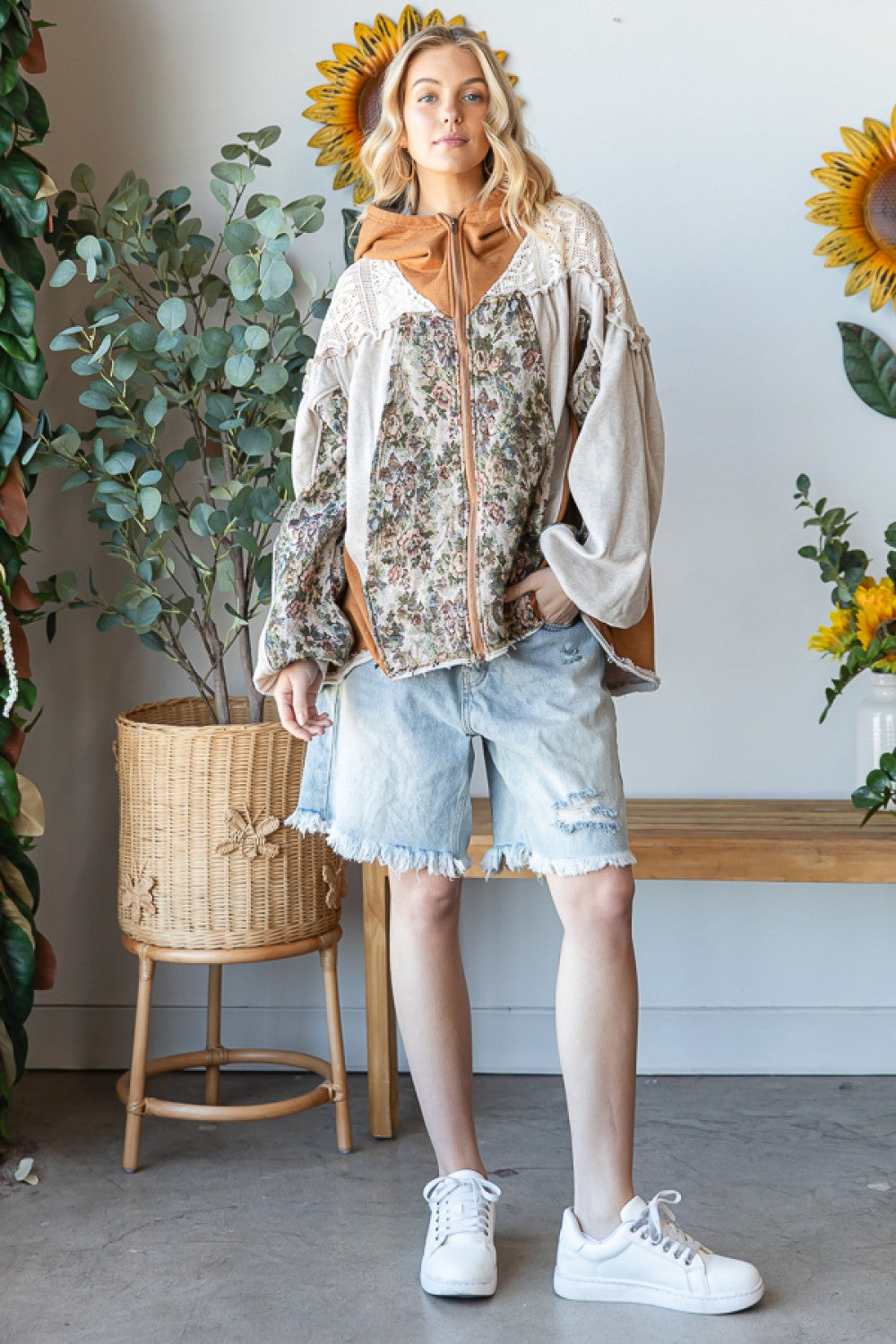 Tapestry and Lace Hoodie – Lily Claire