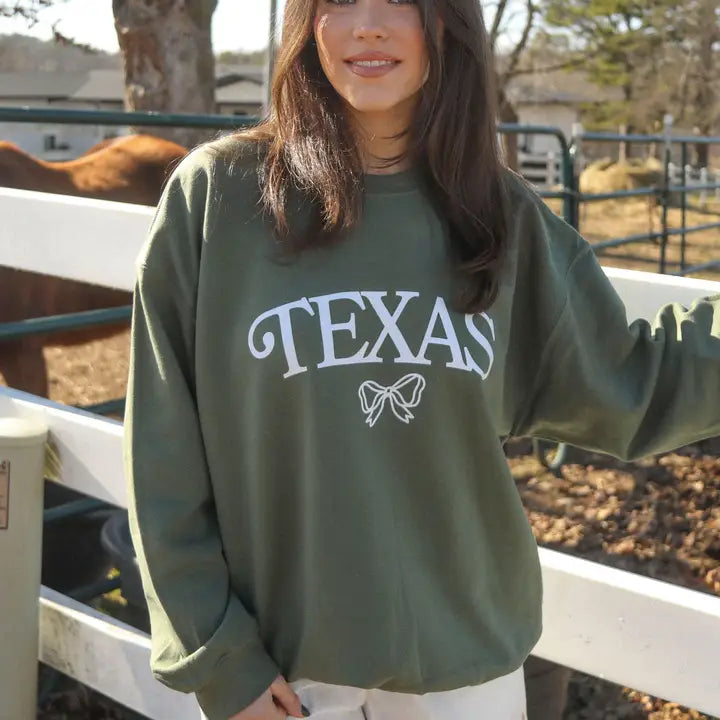 Green Texas Bow