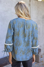 Load image into Gallery viewer, Brocade Top w Pearl Trim
